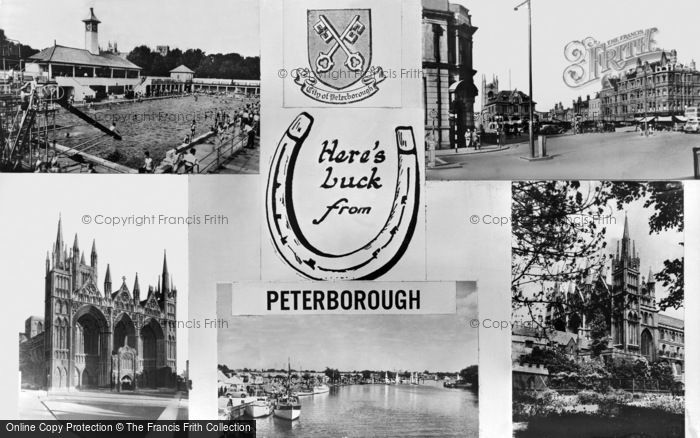 Photo of Peterborough, Composite c.1955