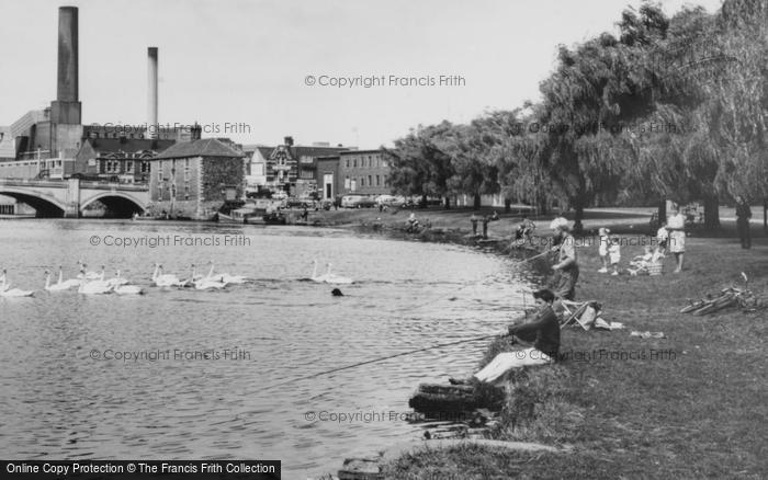 Photo of Peterborough, Fishing On The River Nene c.1965