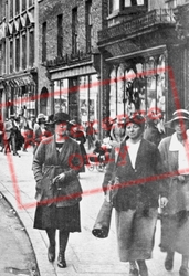 Ladies In Market Square 1919, Peterborough