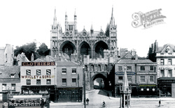 Market Square And Cathedral 1904, Peterborough