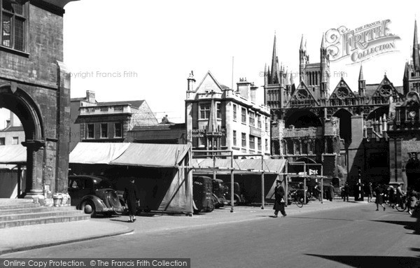 Photo of Peterborough, Market Square c.1955