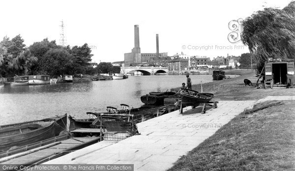 Photo of Peterborough, River Nene 1952