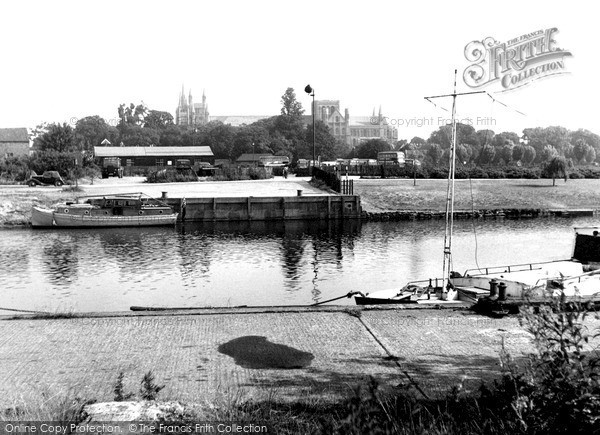 Photo of Peterborough, River Nene c.1955