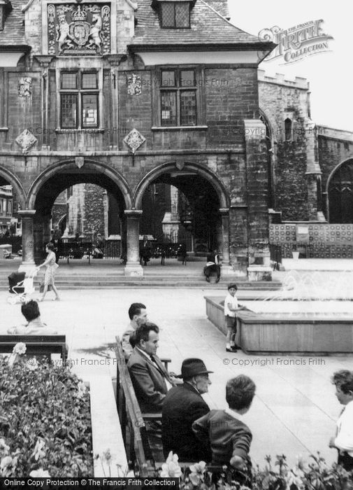 Photo of Peterborough, Sitting Near The Guldhall c.1965