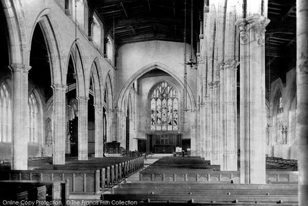 Photo of Peterborough, St John's Church Interior 1890