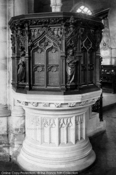 Photo of Peterborough, St John's Church Pulpit 1890