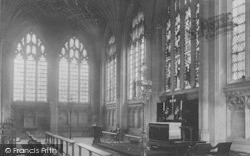 The Cathedral, Lady Chapel 1894, Peterborough