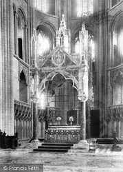 The Cathedral, The High Altar 1894, Peterborough