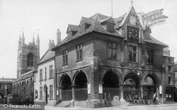 The Guildhall And St John's Church 1904, Peterborough