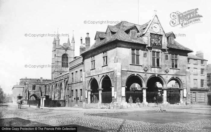 Photo of Peterborough, The Guildlhall And Butter Cross 1890