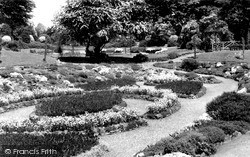The Park, Sunk Garden c.1950, Peterborough