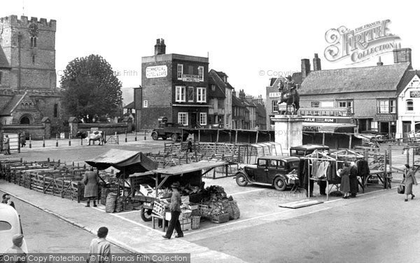 Photo of Petersfield, Market Place c.1950
