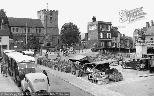 Photo of Petersfield, Market Square c.1955