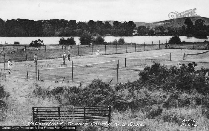 Photo of Petersfield, Tennis Courts And Lake c.1950