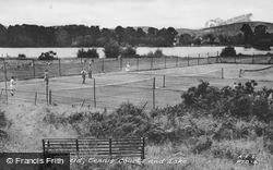 Tennis Courts And Lake c.1950, Petersfield