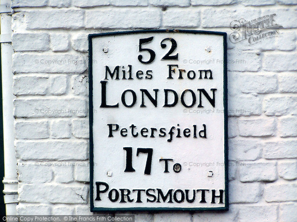 Photo of Petersfield, Turnpike Milestone 2005