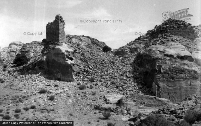 Photo of Petra, Crusader Castle From The High Place Of Sacrifice 1965