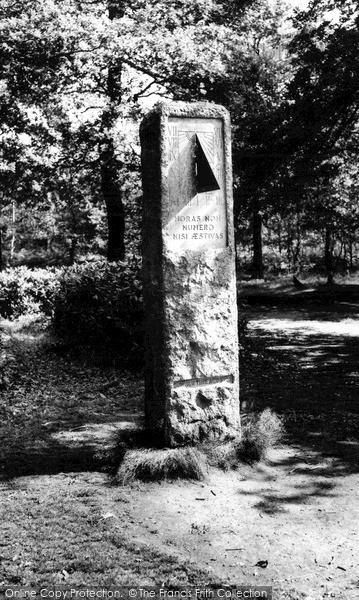 Photo of Petts Wood, William Willett Sundial c.1965