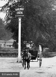 A Pony Cart By The Railway Inn 1912, Petworth