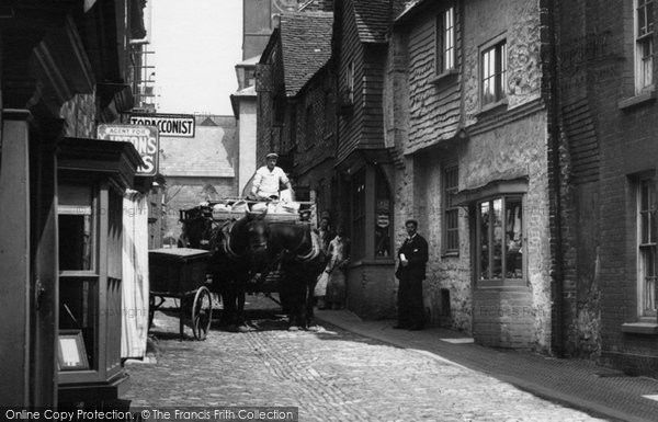 Photo of Petworth, Cart In Lombard Street 1900