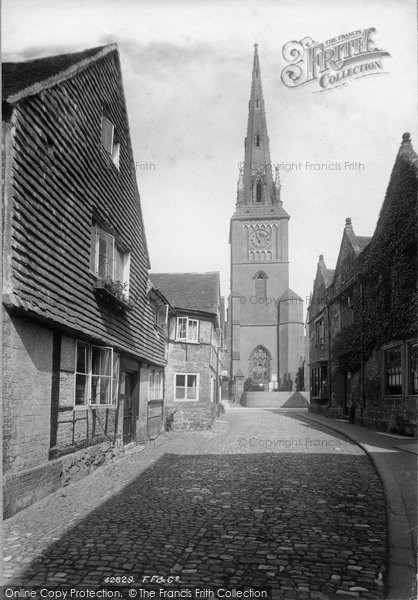 Photo of Petworth, Lombard Street And St Mary's Church 1898