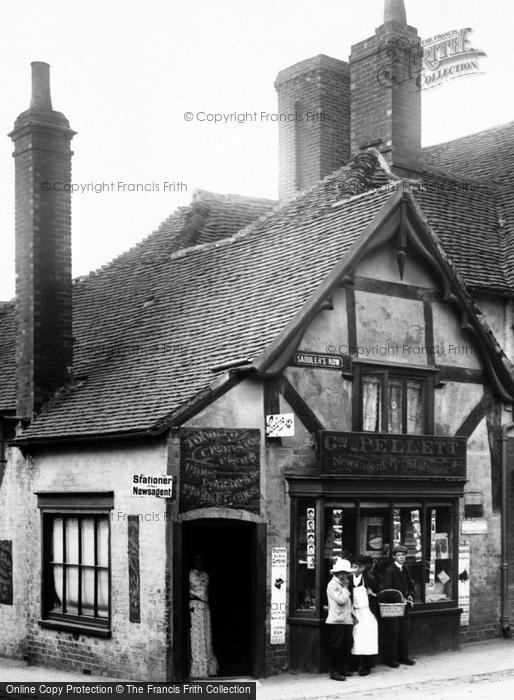 Photo of Petworth, Pellett's Shop, Saddler's Row 1906