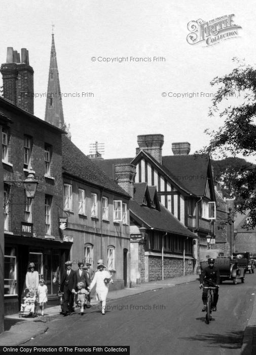 Photo of Petworth, People In Angel Street 1928