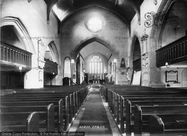 Photo of Petworth, St Mary's Church Interior 1898
