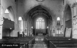 St Mary's Church Interior 1900, Petworth