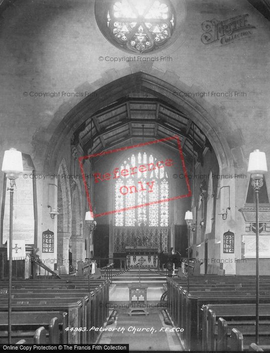 Photo of Petworth, St Mary's Church Interior 1900
