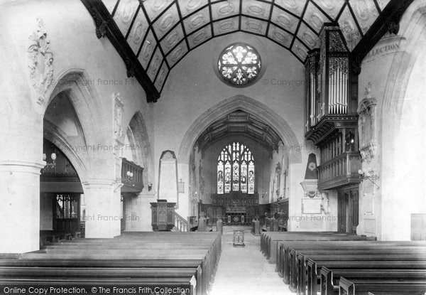 Photo of Petworth, St Mary's Church Interior 1906