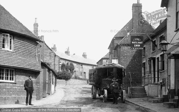 Photo of Petworth, Steam Locomotive, High Street 1908