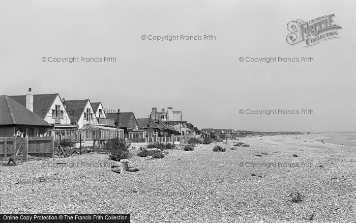 Photo of Pevensey Bay, Beach Bungalows 1949