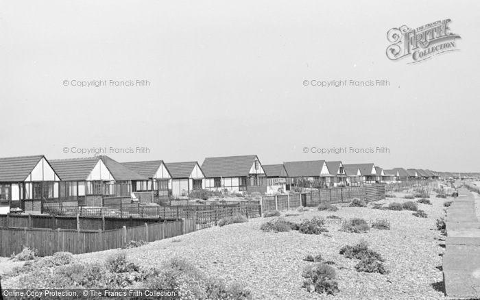 Photo of Pevensey Bay, Beach Bungalows 1949