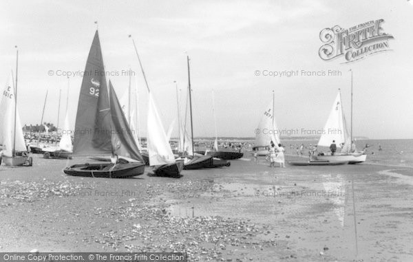 Photo of Pevensey Bay, Dinghies On The Beach c.1960
