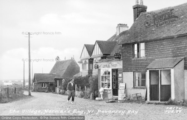 Photo of Pevensey Bay, The Village, Norman's Bay c.1960
