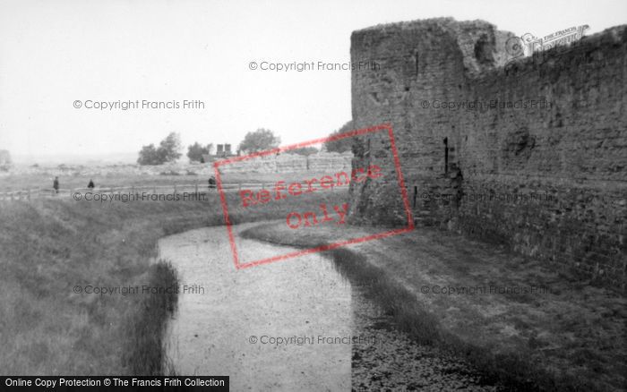 Photo of Pevensey, Castle Amd Moat 1952
