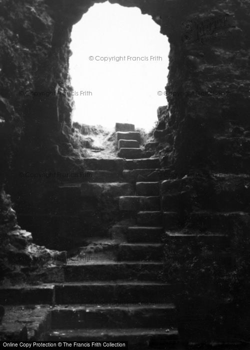 Photo of Pevensey, Castle, Stairs c.1937