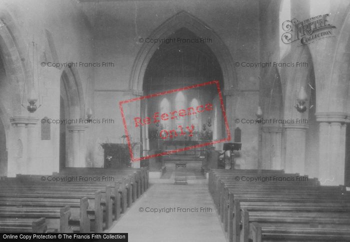 Photo of Pevensey, The Church Interior 1902
