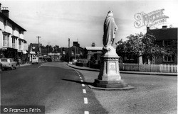 King Alfred Statue And North Street c.1960, Pewsey