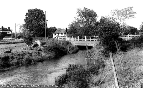 Photo of Pewsey, River Avon And Bridge c.1965