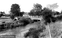 River Avon And Bridge c.1965, Pewsey