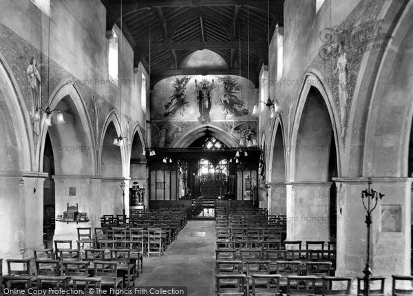Photo of Pewsey, St John The Baptist's Church Interior 1929