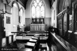 The Church Altar And Choir Stalls c.1965, Pewsey
