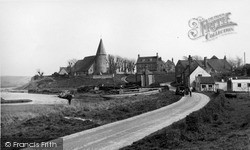 The Village And St John's Church c.1955, Piddinghoe