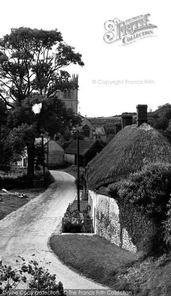 Photo of Piddletrenthide, Church Lane c.1955