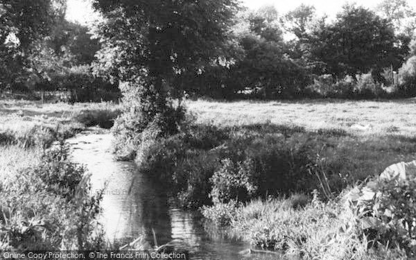 Photo of Piddletrenthide, River Piddle c.1960
