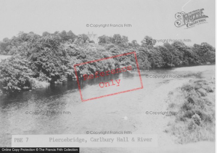 Photo of Piercebridge, Carlbury Hall And The River c.1955