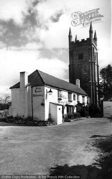 Photo of Pillaton, Church Of St Odulph And Weary Friar Inn c.1955