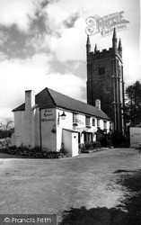 Church Of St Odulph And Weary Friar Inn c.1955, Pillaton
